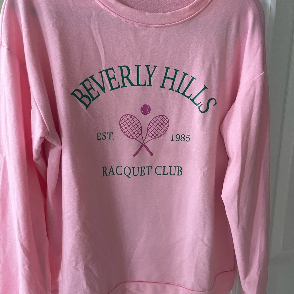 Pink Beverly Hills Racquet Club Sweatshirt